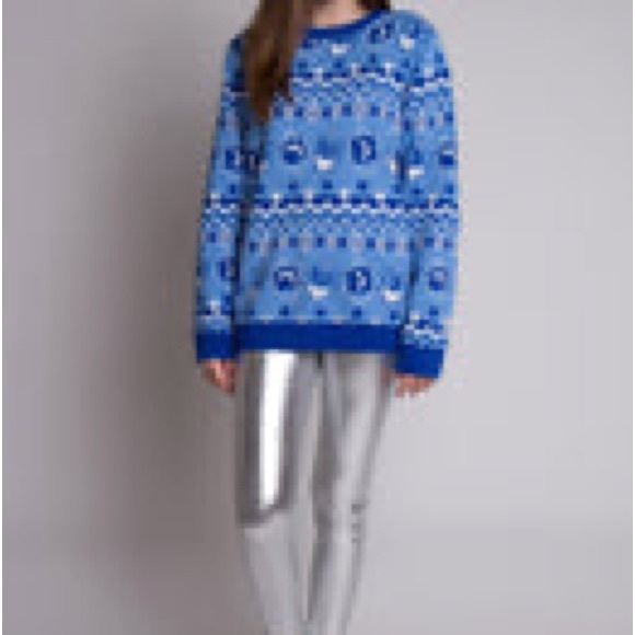Alex Stevens HANUKKAH FAIR ISLE SWEATER S - Picture 1 of 7